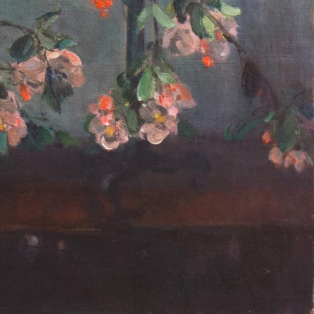'Apple Blossoms' by Anna Lee Stacey, 1924, Paris, New York, Chicago, Art Institute of Chicago, Art Students League, Japanese Edo, Woman Artist For Sale - Image 4 of 13
