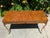 Late 20th Century Burl French Empire Style Console Table With Brass Legs For Sale In Detroit - Image 6 of 11