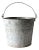 Vintage Galvanized Tin Bucket For Sale
