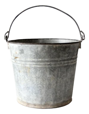 Vintage Galvanized Tin Bucket