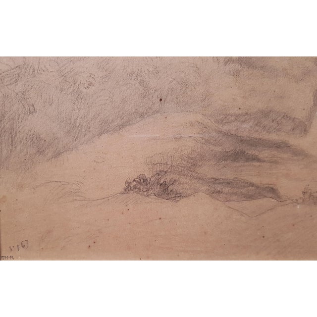 Rousseau Theodore - 1840 - Landscape With Rocks - Large Drawing For Sale - Image 6 of 12