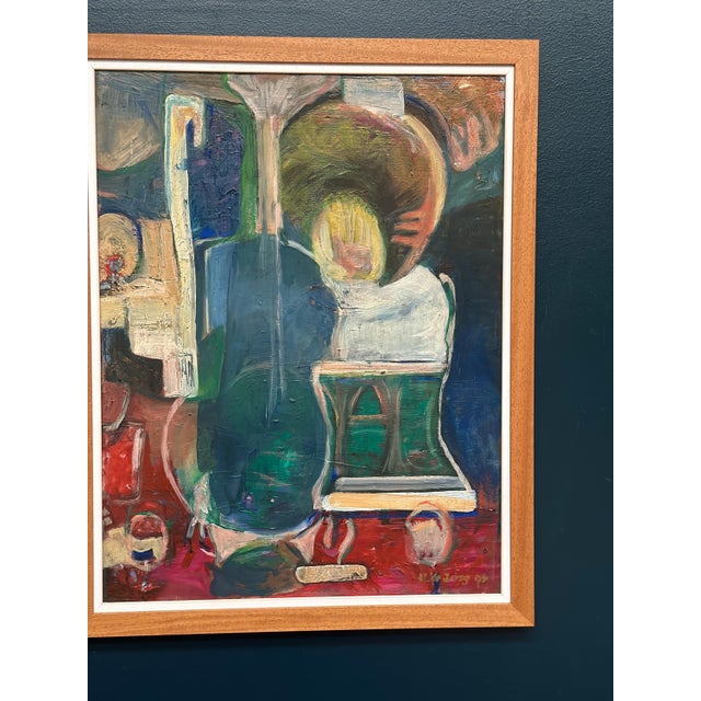 Hendrik De Jong, Abstract Composition, 1994, Oil on Canvas, Framed For Sale - Image 14 of 18