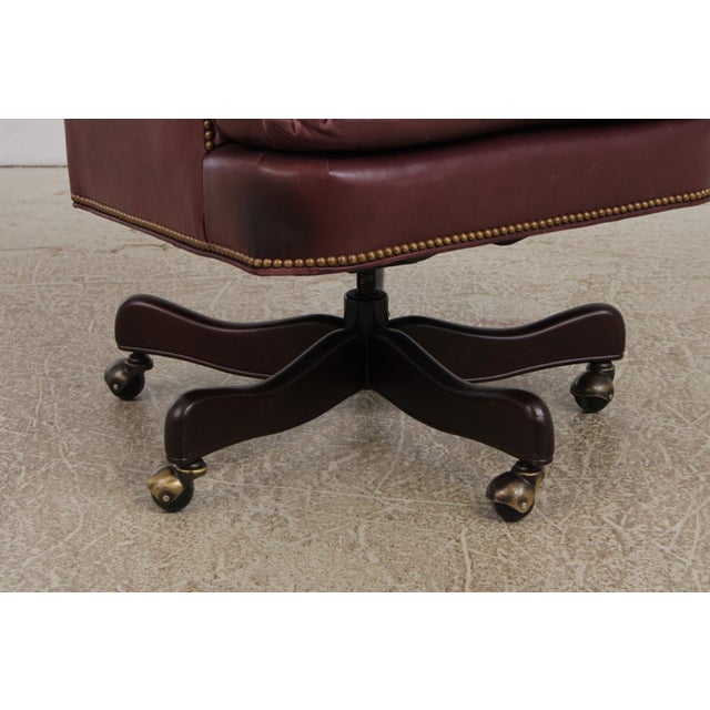 Hancock & Moore Leather Executive Desk Chair For Sale - Image 9 of 15