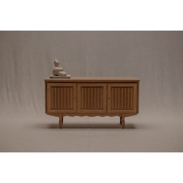 Danish Sideboard in Oak attributed to Henning Kjærnulf, 1960s For Sale - Image 14 of 14
