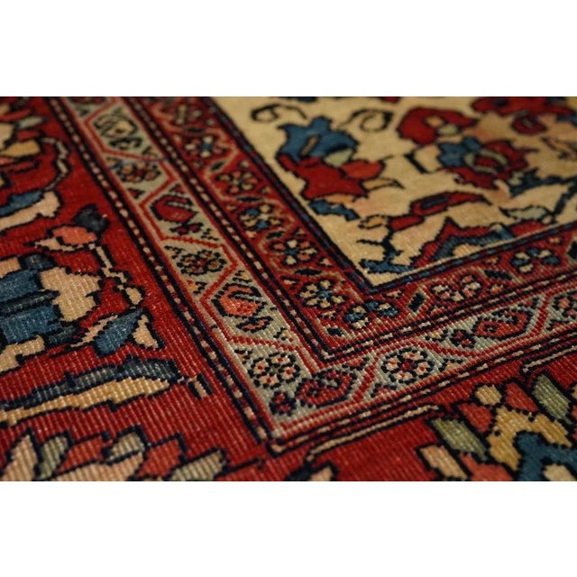Ecru Late 18th Century Antique Farahan Sarouk Rug 4'3'' x 6'2'' For Sale - Image 8 of 11