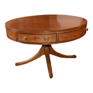 English Regency Drum Table of the Early 1800s in Mahogany.