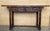 Spanish 20th Century Spanish Console Fold Out Farm Table With Wood Stretcher For Sale - Image 3 of 14