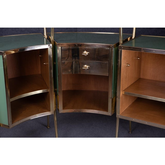 Curved Dry Bar in Brass from Justfurnituress For Sale - Image 10 of 13