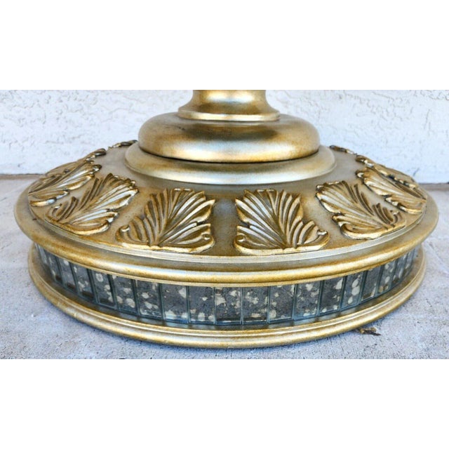 Wood John Richard Style Eglomise Mirror Center Side Accent Table For Sale - Image 7 of 9