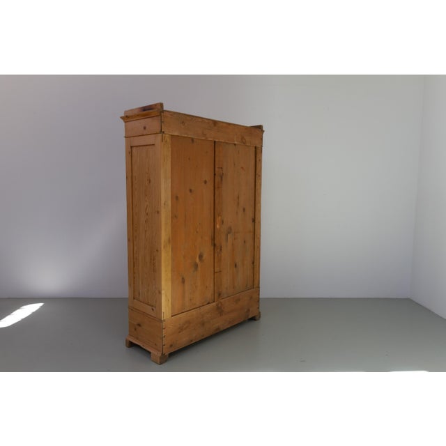 Antique Farmhouse Danish Pine Wardrobe, 1880s For Sale - Image 18 of 18