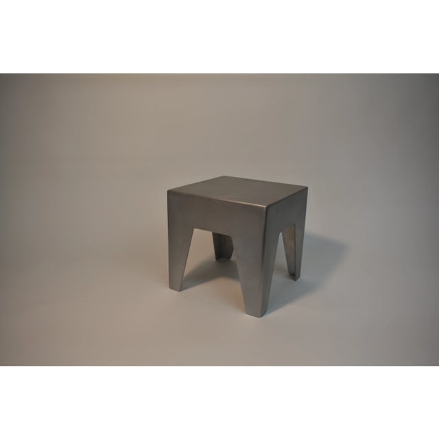 Modern Oblik Studio Aluminum Milking Stool For Sale - Image 3 of 6