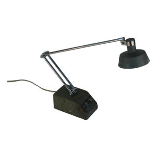 Mid 20th Century Drafting Desk Lamp Vintage Steampunk Small Working For Sale