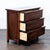 Modern Solid Wood 3-Drawer Dresser in Rich Brown Finish For Sale - Image 3 of 9