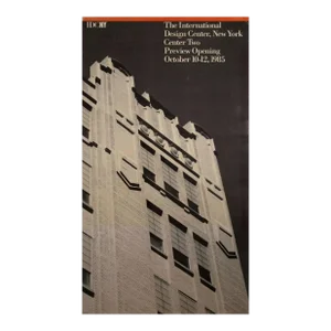The International Design Center New York Preview Opening 1985 Vintage Lithograph