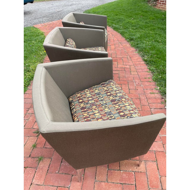 3 Bernhardt Mid Century Modern Design Office Chairs. Manufactured in the late 1990s. Very sturdy and well built. One is...