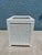 Mid-Century Modern Vintage White Wicker Planter Made in Hong Kong For Sale - Image 3 of 6
