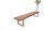 Slim Profile Solid Walnut Frame Integrated leather Cushion 7.5' Long Bench For Sale - Image 9 of 12