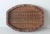 Mid-Century Woven Wicker Rattan Wood Oval Serving Tray Vintage For Sale In Miami - Image 6 of 9