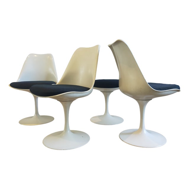 Swivel Chairs by Eero Saarinenfor Knoll , 1970s, Set of 4 For Sale
