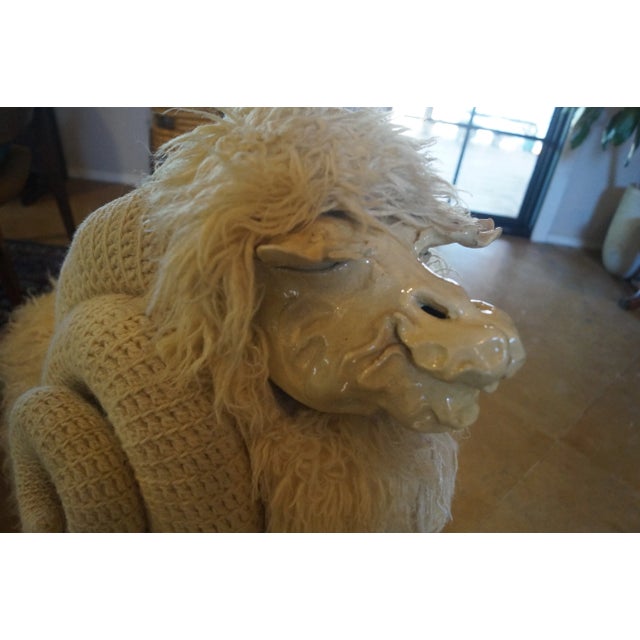 1970s Edna Cataldo Big Horn Ram Sculptural Bench For Sale - Image 13 of 14