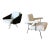 1950s Early Adrian Pearsall Chairs for Craft Associates Rare MCM Mid Century For Sale