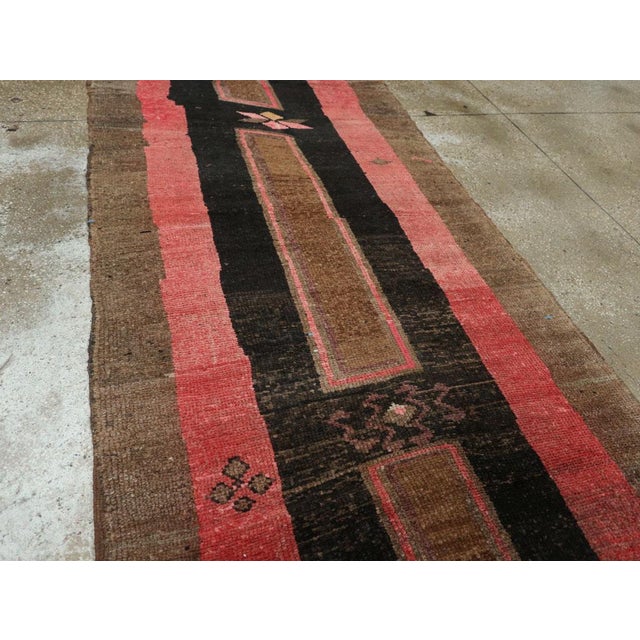 Mid 20th Century Galerie Shabab Collection Mid-20th Century Turkish Anatolian Runner For Sale - Image 5 of 10