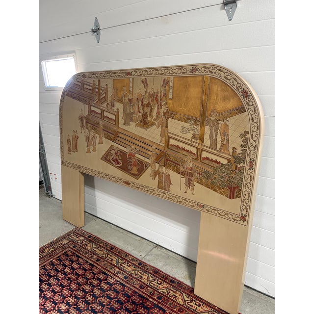 Late 20th Century Coromandel Panel Style King Headboard For Sale - Image 11 of 12