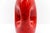 Ceramic Vintage Red and White Fat Lava Vase, 1950s For Sale - Image 7 of 11
