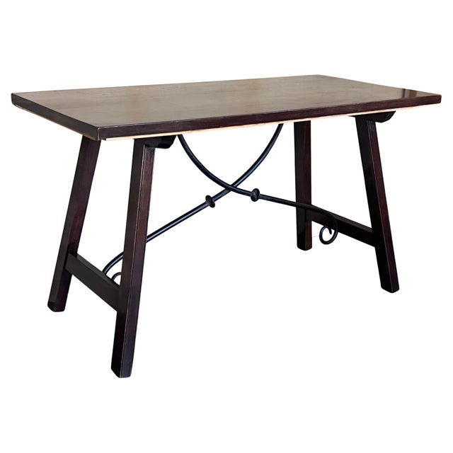 Early 19th Century Spanish Baroque Work Side Table , Restored For Sale - Image 15 of 18