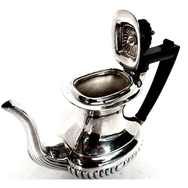 Silver Victorian Classic Fine Quality Silver Plated (7) Piece Tea Service England C1890 For Sale - Image 8 of 18