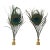 1970s Fab Peacock Feathers Pair of Lamp Finials For Sale