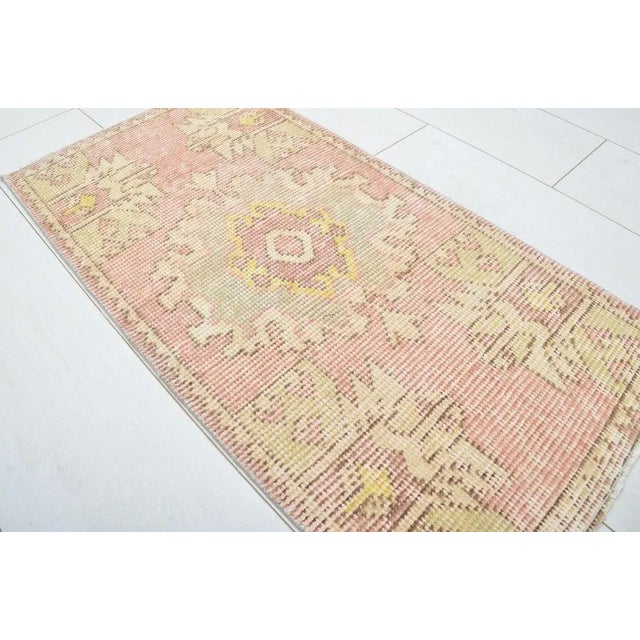 Small Handmade Rug, 1960s For Sale - Image 4 of 6