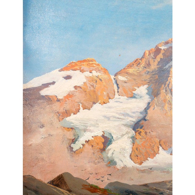 Leonardo Roda, Il Cervino, 1911, Oil on Panel, Framed For Sale - Image 16 of 18