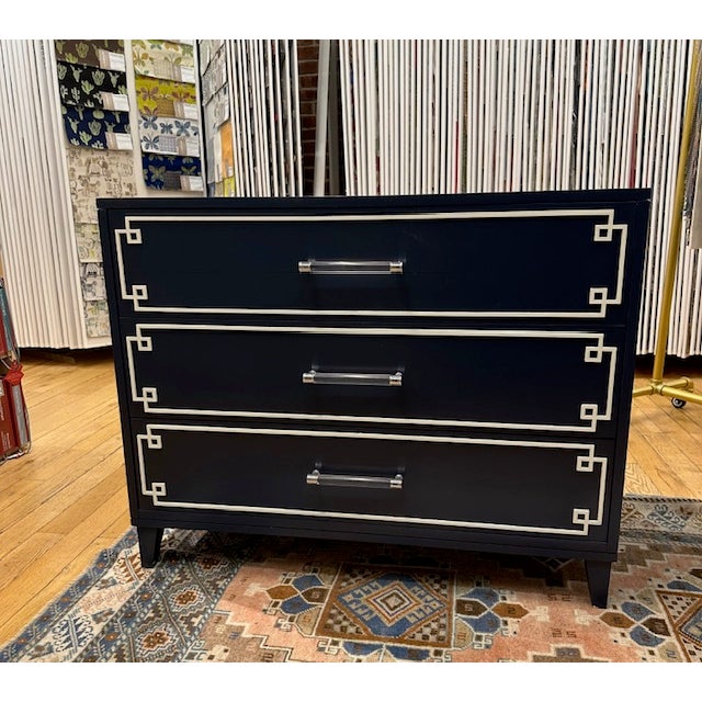 The EJ Victor Repose Chest is part of the As You Like It Collection. The leg style is inside tapered. The finish is Marine...