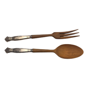 Antique Web Sterling Salad Serving Set/2