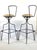 Mid Century Wrought Iron Swivel Bar Stools - a Pair For Sale In Buffalo - Image 6 of 10