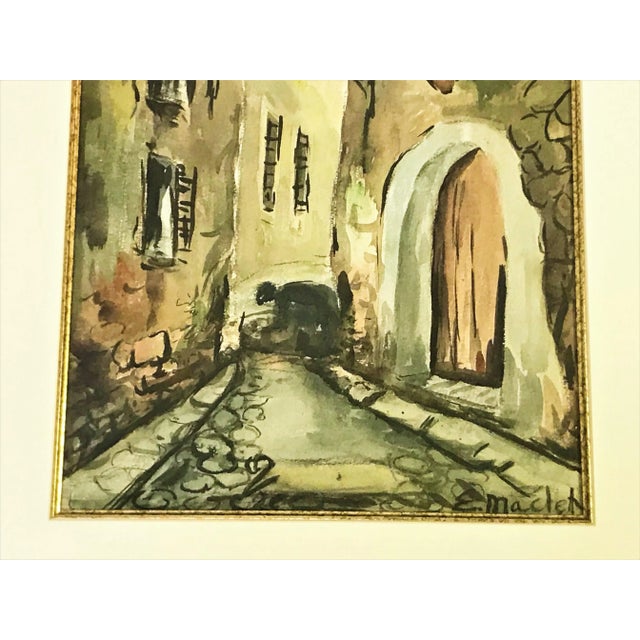 Early 20th Century Signed Original Watercolor by Elisée Maclet (French, 1881-1962) For Sale - Image 5 of 9