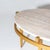 Gold Oval Coffee Tables with Travertine Tops, Italy 1970s For Sale - Image 8 of 9