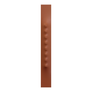 Light Scp50-61 - Multi-Dimensional Minimalist Red Brown Abstract Sculptural Art by Len Klikunas