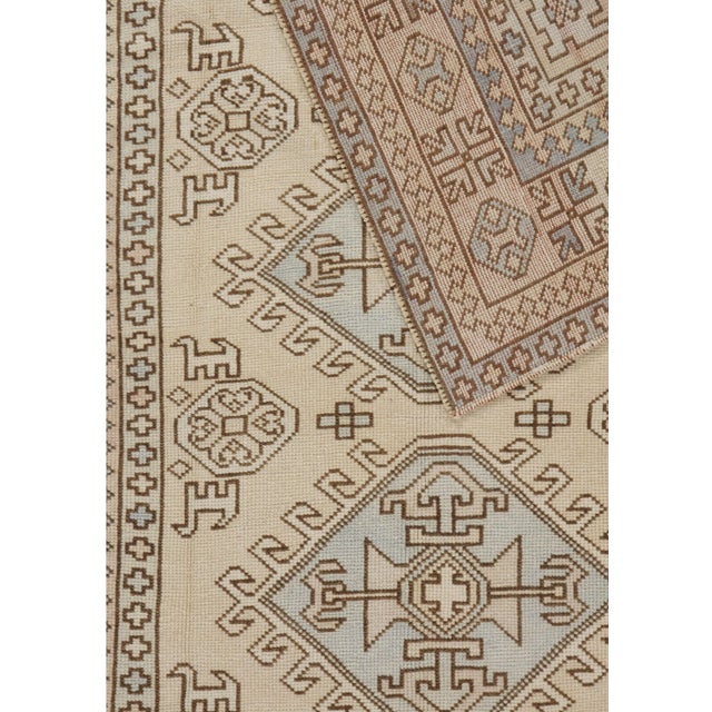 Vintage Turkish Oushak Area Rug 5' X 6'8 For Sale In New York - Image 6 of 7