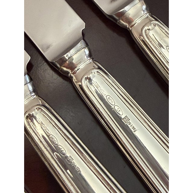 800 Silver Cutlery Set, Italy, 1980s, Set of 36 For Sale - Image 10 of 13