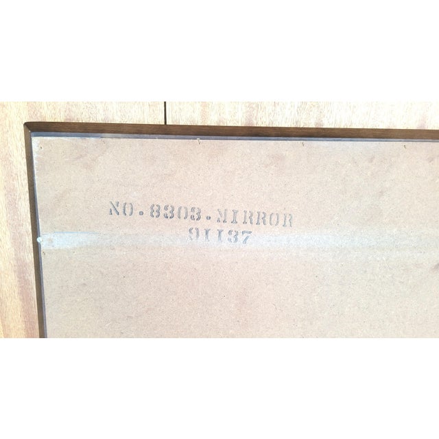 1960s Mid Century Modern Walnut Wall Mirror For Sale - Image 5 of 6