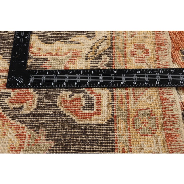 Textile Vintage Turkish Oushak Rug, 09'05 X 14'04 For Sale - Image 7 of 10