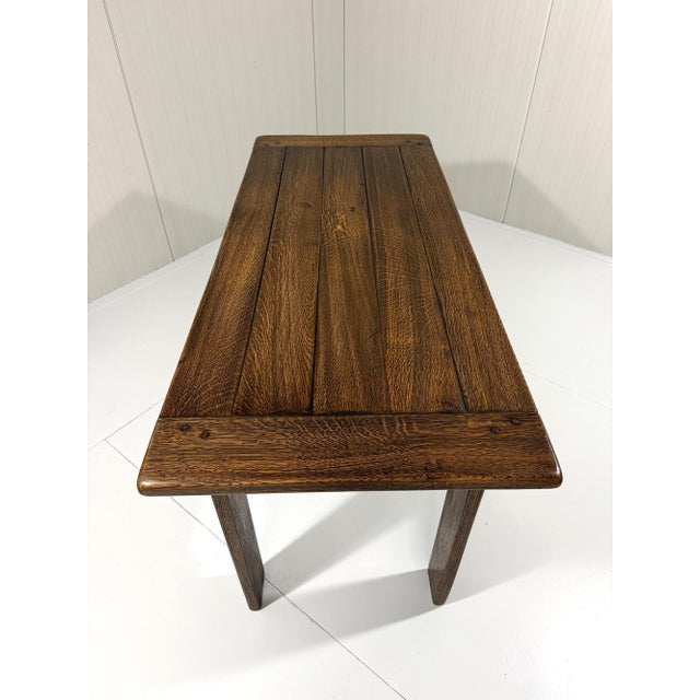 Rustic Oak Console Table, 1960s For Sale - Image 6 of 18