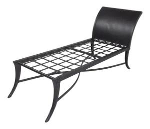 Modern Mid Century Klismos Style Patio Chaise