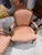 Antique French Louis XV Style Gold Giltwood Pink Stripe Fauteuil Arm Chair, Pair For Sale - Image 4 of 7