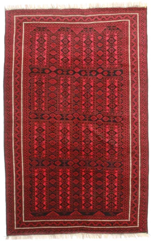 100% Wool Vintage Tribal Turkmen Rug 6'9 X 10'7
