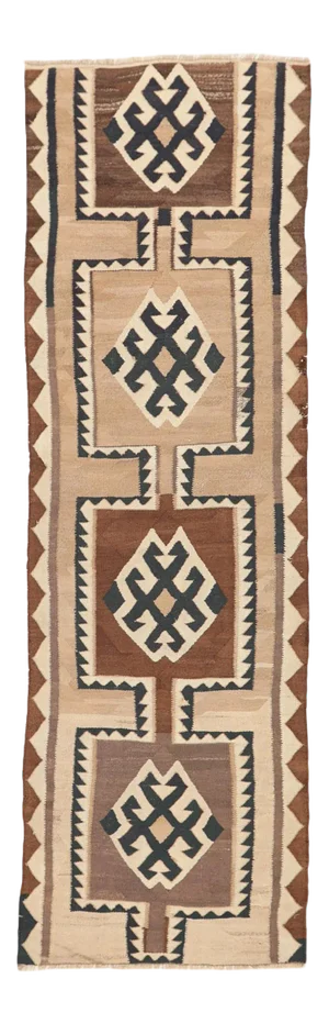 Neutral Vintage Kilim Runner
