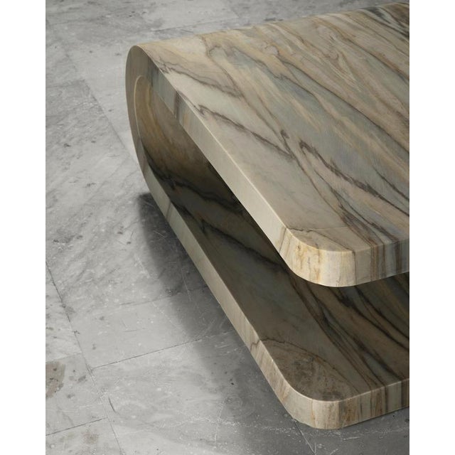Not Yet Made - Made To Order Fold Calacatta Sunrise Coffee Table by Etamorph For Sale - Image 5 of 6