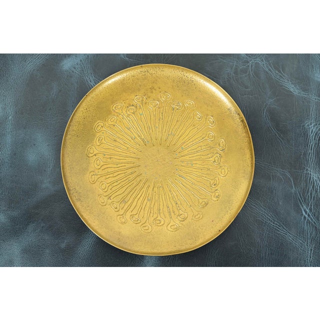 Tiffany Studios Tiffany Studios New York ‘Sea Anemone’ Bronze Doré Footed Tazza or Compote Dish For Sale - Image 4 of 11